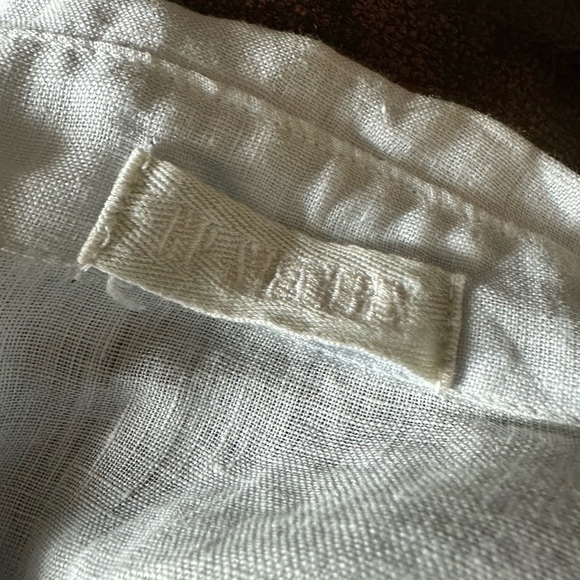 CP Shades Shirt Medium M Baby Blue 100% Linen Button Up Tunic Top USA (T2) - Picture 3 of 4